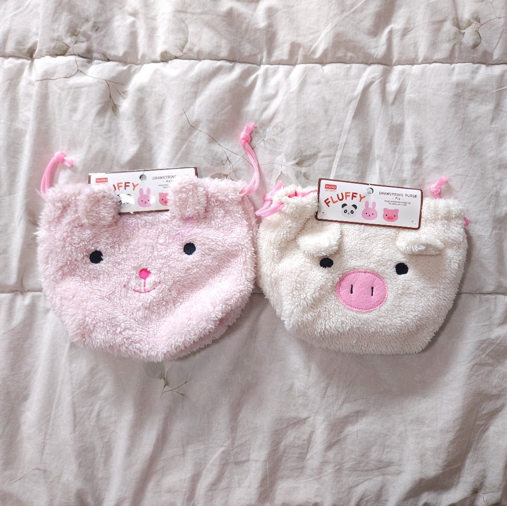 Plush Pouch Drawstring Bags